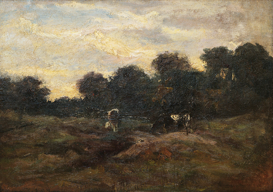 Prairie with Cows - Vincent van Gogh