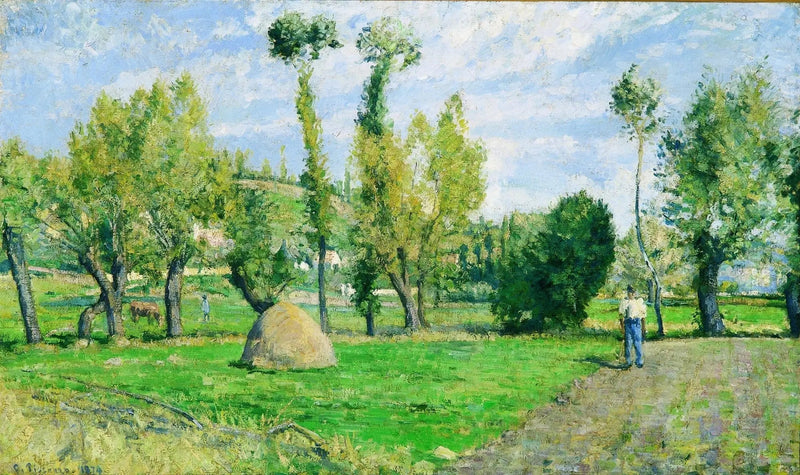 Prairies of Valhermeil near Pontoise - Camille Pissarro