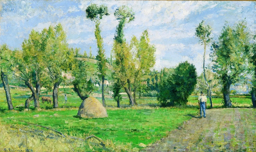 Prairies of Valhermeil near Pontoise - Camille Pissarro