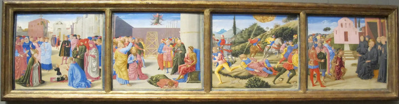Prédelle with scenes of the saint's life - Benozzo Gozzoli