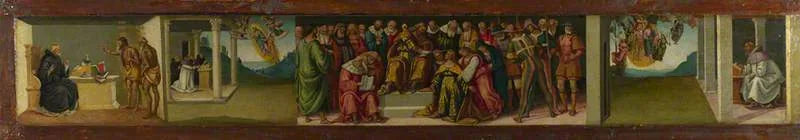 Predella: Esther and the Life of Saint Jerome - Luca Signorelli
