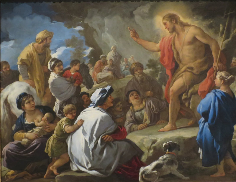 Saint John the Baptist Preaching - Luca Giordano