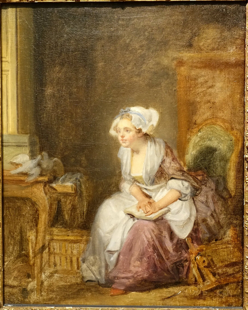 First Love Lesson - Jean-Baptiste Greuze