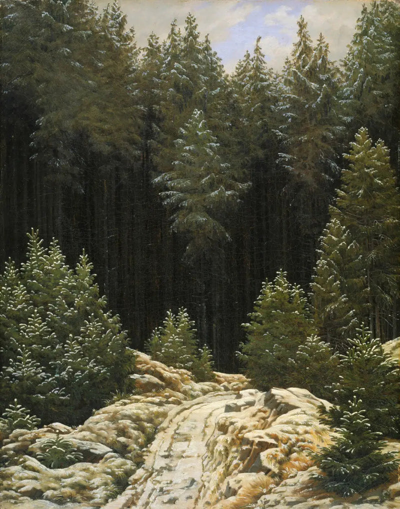 First Snow - Caspar David Friedrich