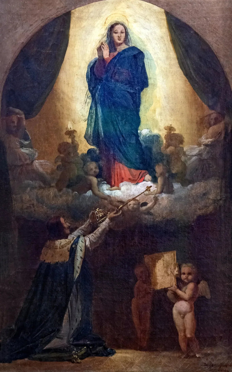 First Thought of the Vow of Louis XIII - Jean-Auguste-Dominique Ingres