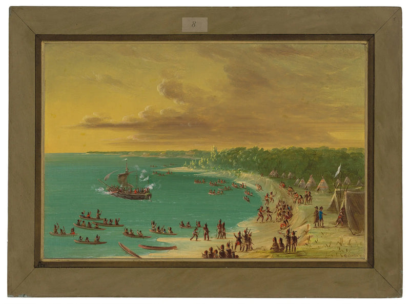 First crossing of the Griffin on Lake Erie. August 7, 1679 - George Catlin