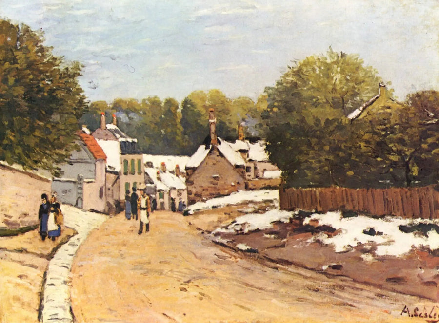First Snows at Louveciennes - Alfred Sisley