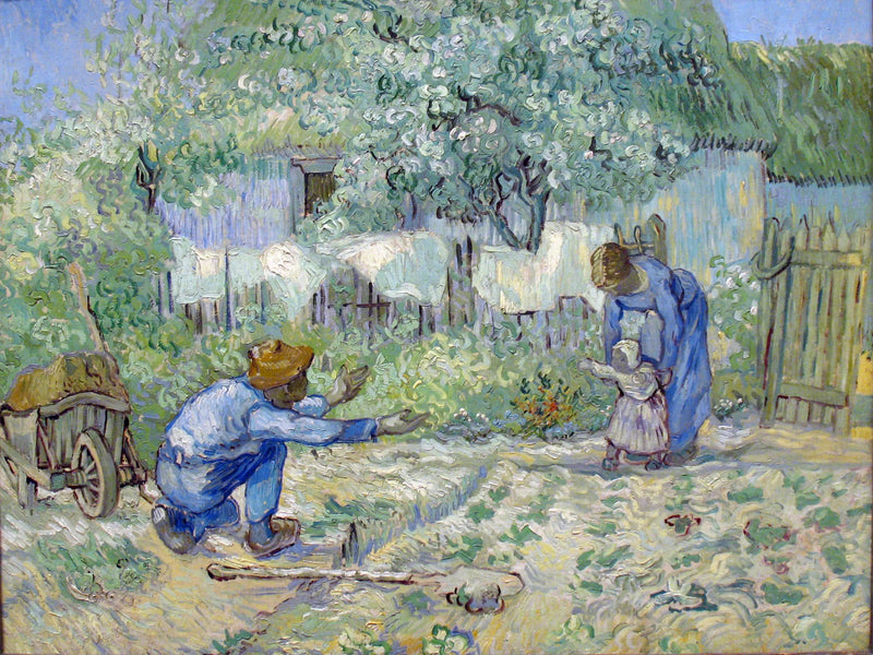First Steps, after Millet - Vincent van Gogh
