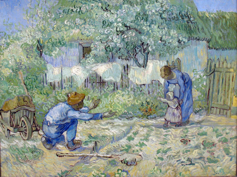 First Steps, after Millet - Vincent van Gogh