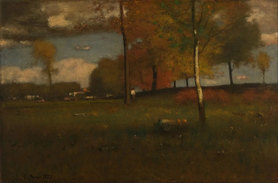 Near the village, October - George Inness