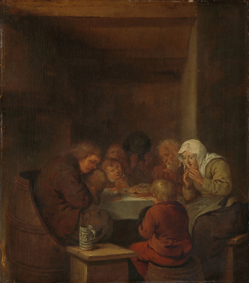 La prière avant les repas - Jan Miense Molenaer