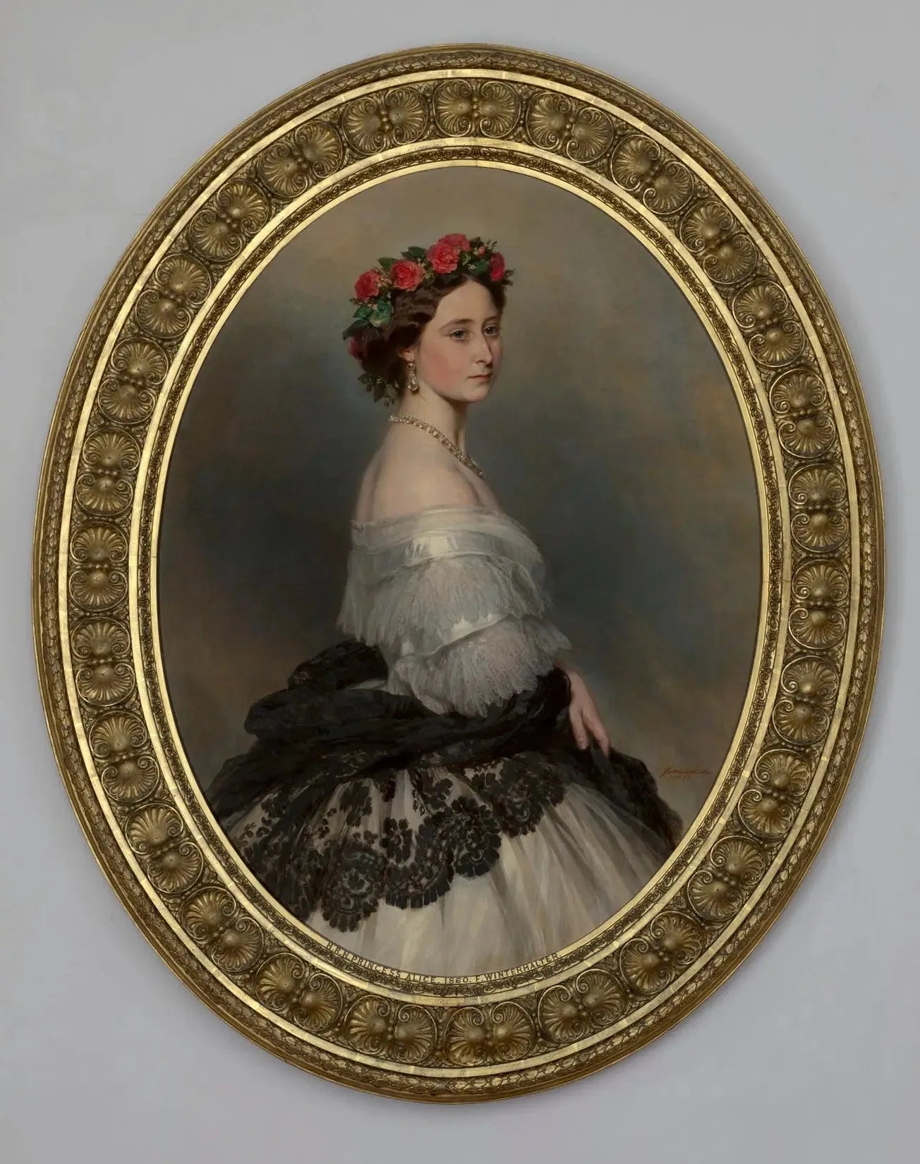 Princesse Alice (1843-1878), plus tard grande-duchesse de Hesse - Franz Xaver Winterhalter image 1 reproduction réalisée par Alpha Reproduction