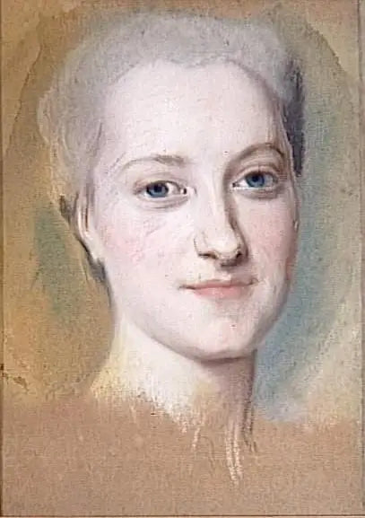 Princess Marie-Christine of Saxony (1735-1782) - Maurice-Quentin de La Tour