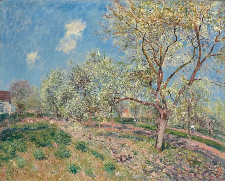 Spring in Veneux - Alfred Sisley