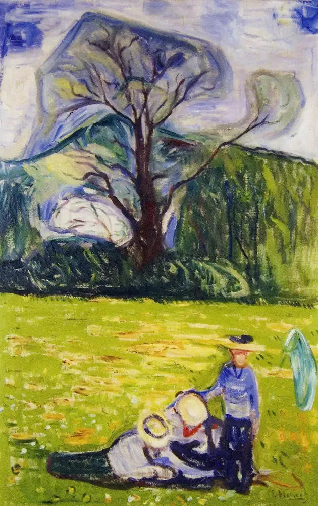 Spring in Dr. Linde's Garden - Edvard Munch