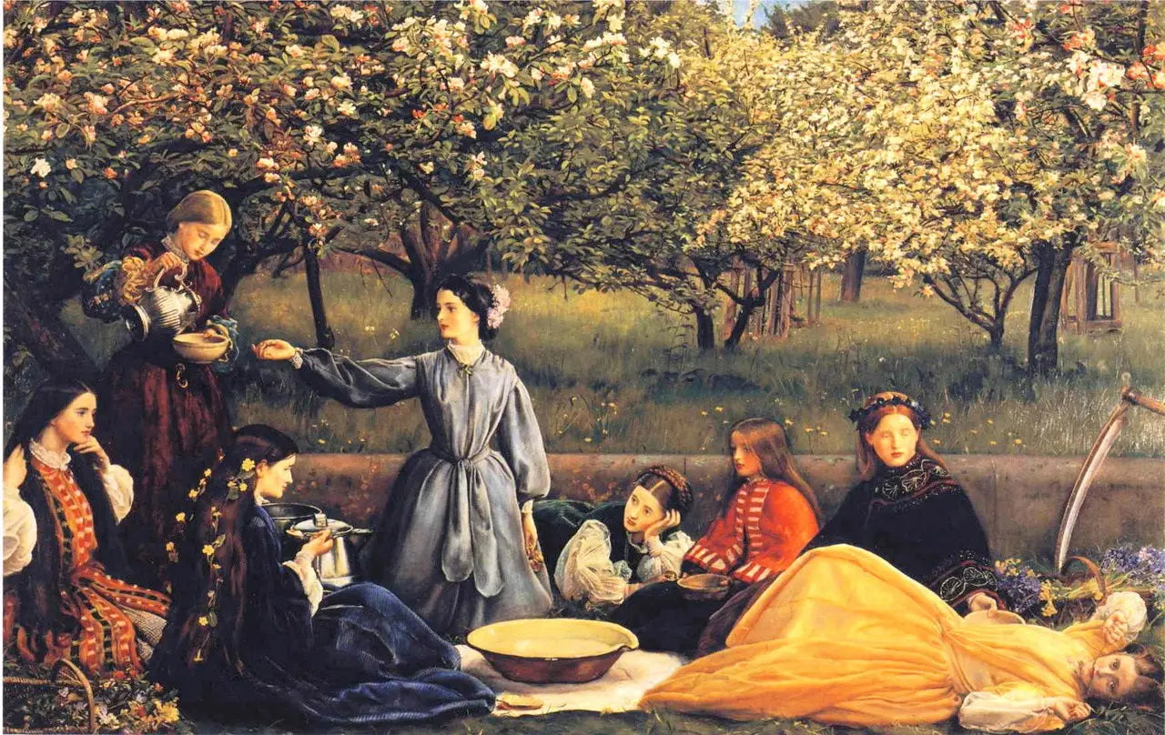 Printemps (fleurs de pommier) - John Everett Millais image 1 copie peinte à la main à l’huile