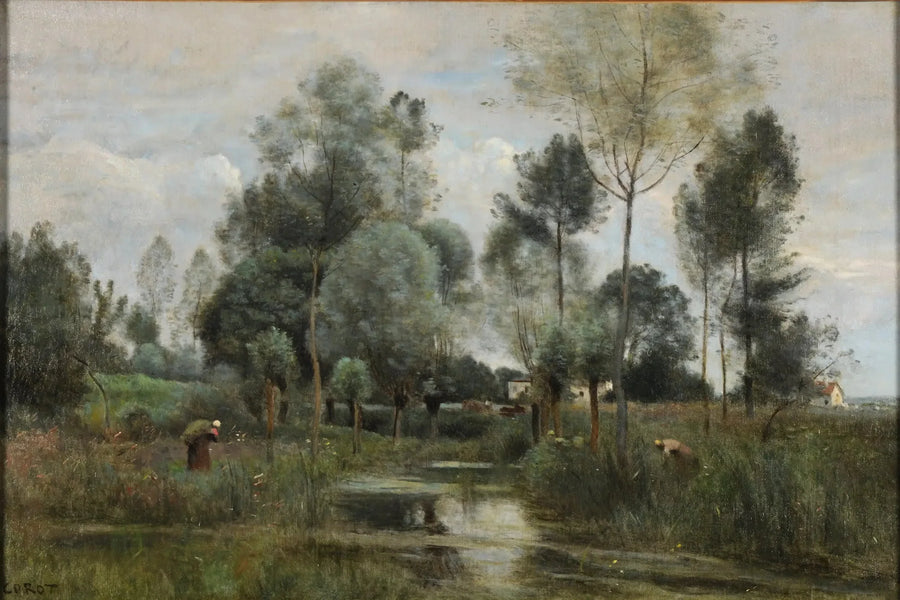 Spring. La Saulaie - Jean-Baptiste Camille Corot