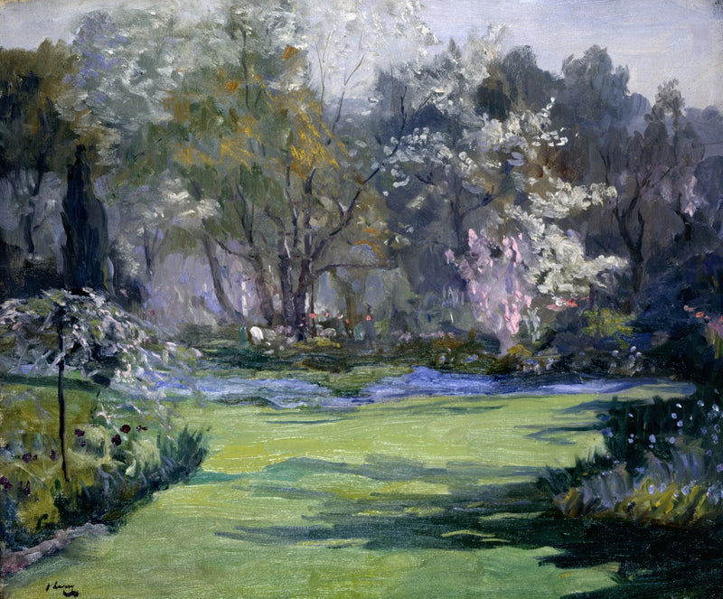Spring, the garden, Villa Sylvia - John Lavery