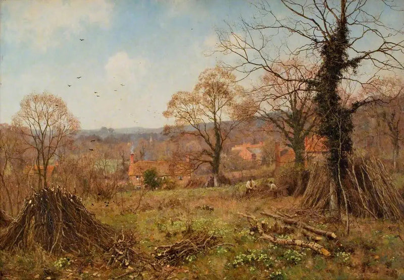 Spring (The Spring Den is the Primrose Brae) - Edward Wilkins Waite