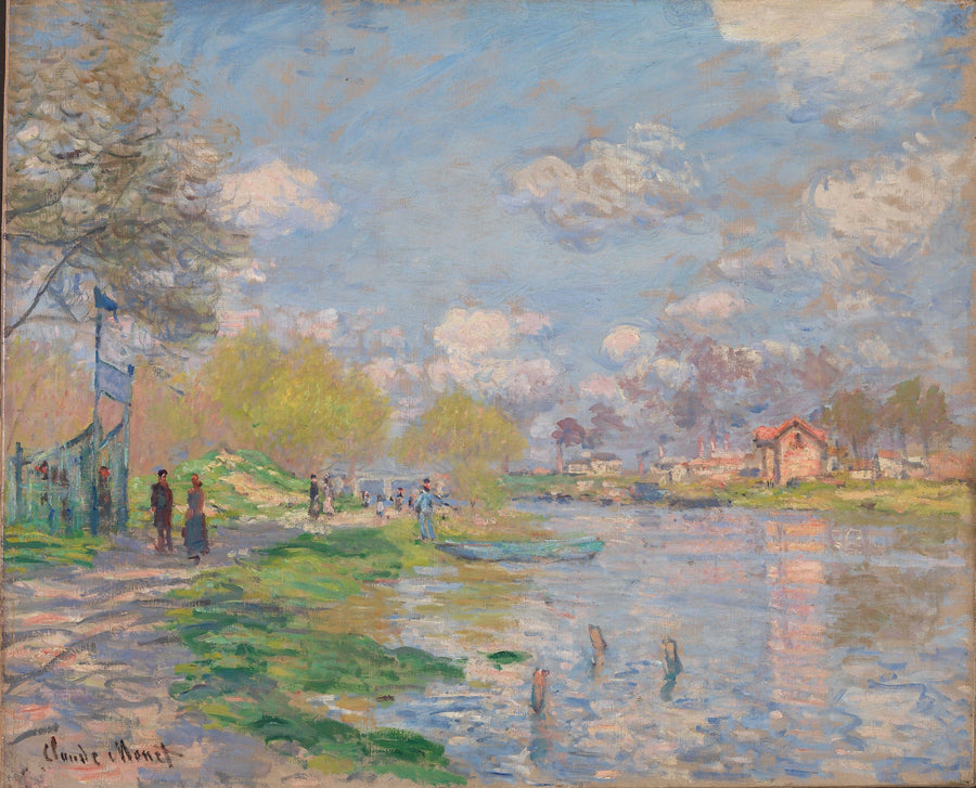 Spring Near the Seine - Claude Monet