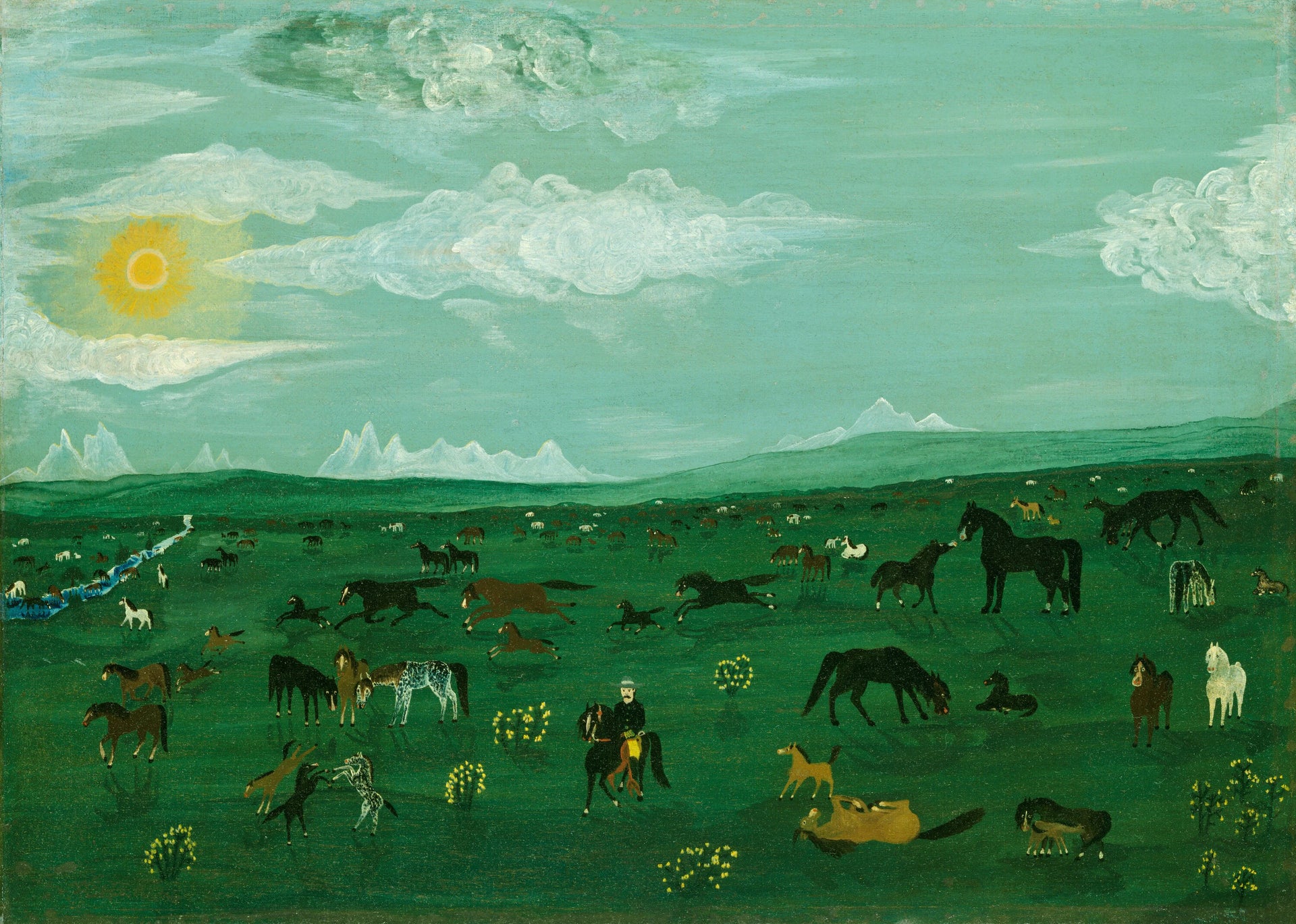 Le printemps sur la plage - American 19th Century