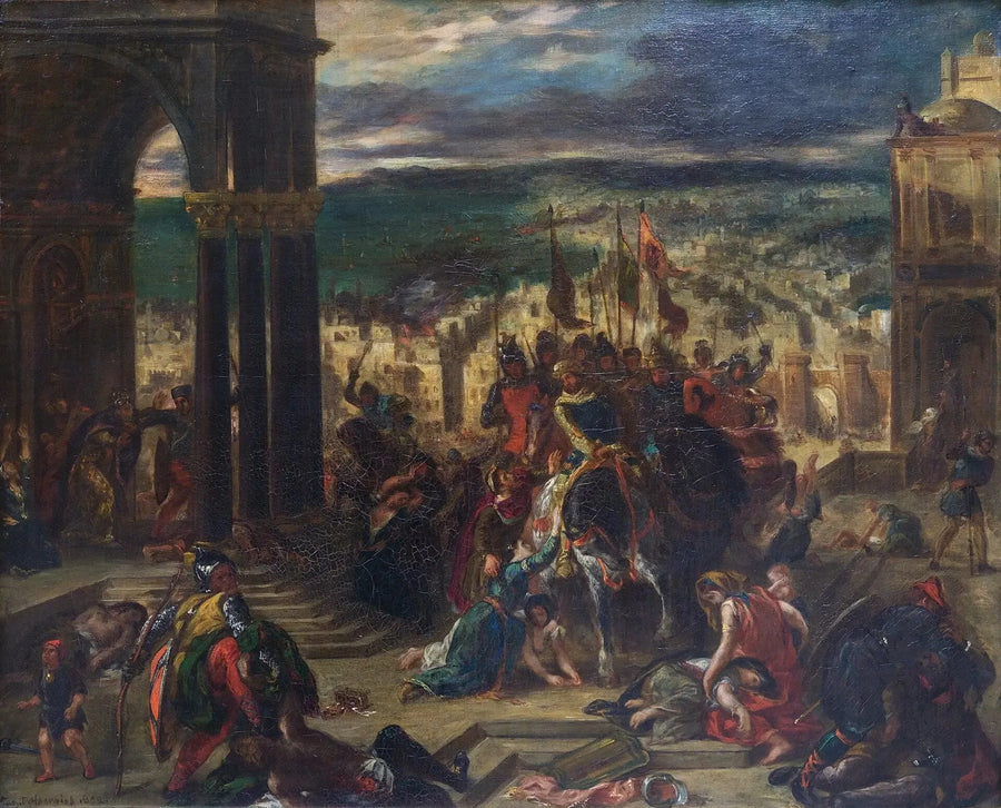 The Taking of Constantinople by the Crusaders - Eugène Delacroix