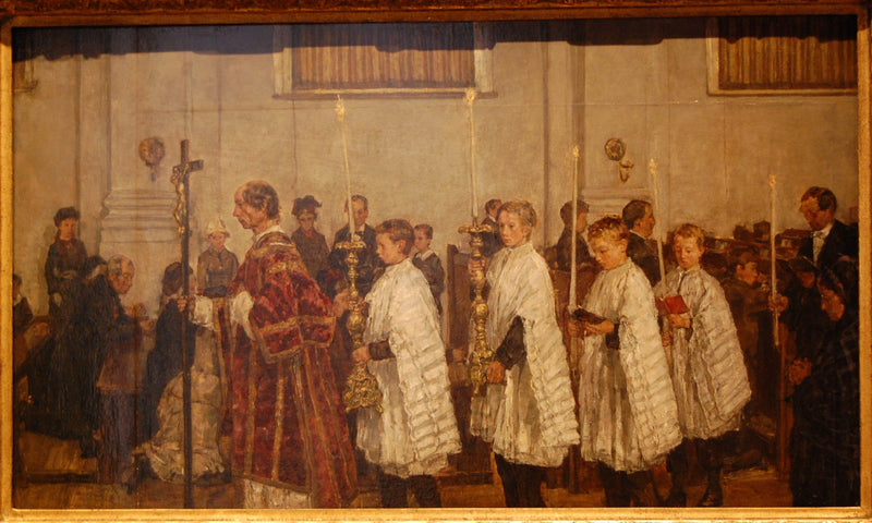 Procession in the Old Catholic Church of The Hague - Isaac Israel