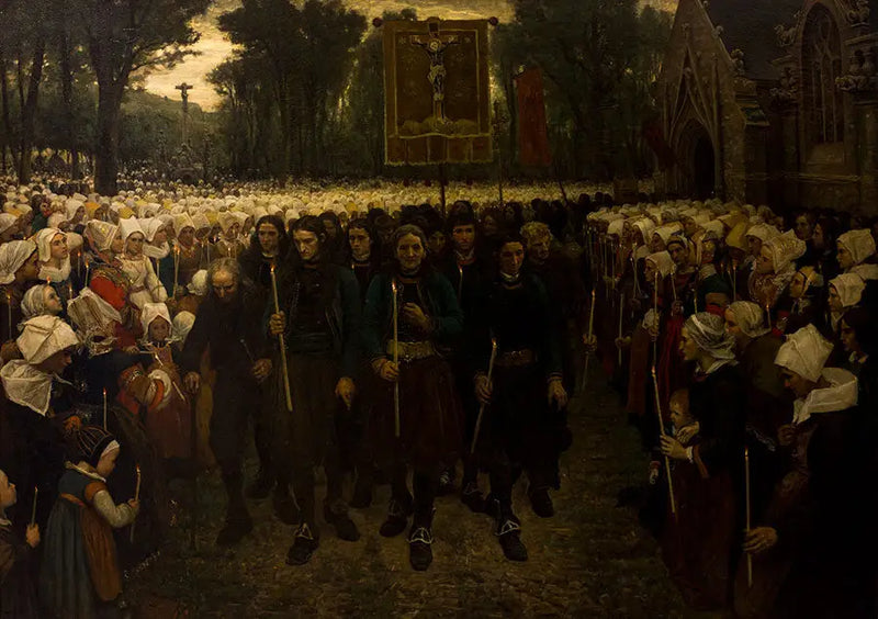Procession du Pardon in Brittany - Jules Breton