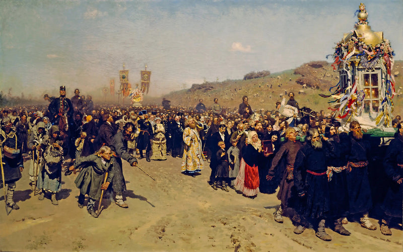 Religious procession in the Koursk province - Ilya Repin