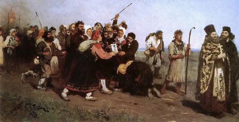 Religious procession - Ilya Repin