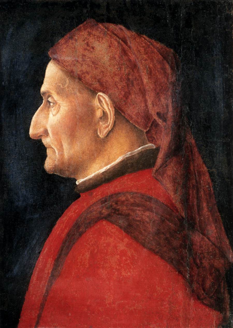 Man's profile - Andrea Mantegna