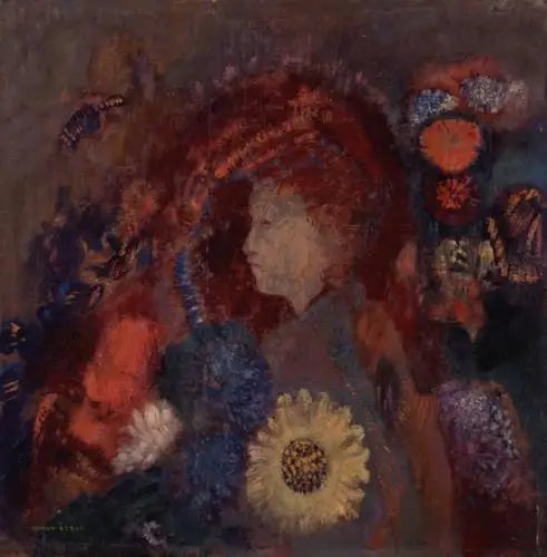 Young Girl Among the Flowers - Odilon Redon
