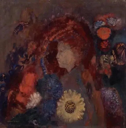 Young Girl Among the Flowers - Odilon Redon