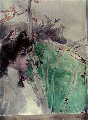 Female Profile - Giovanni Boldini