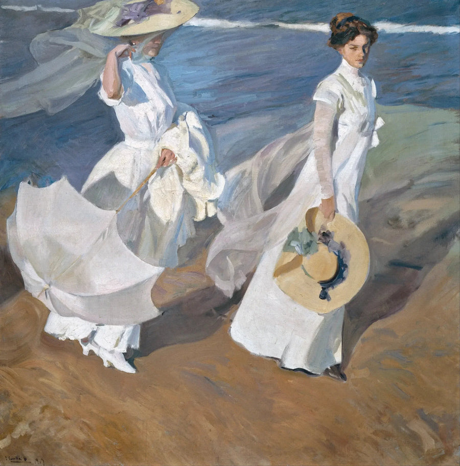 Stroll by the Sea - Joaquín Sorolla