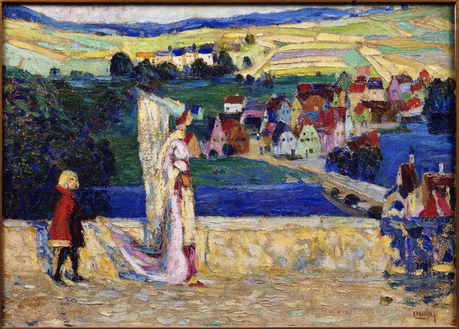 Stroll (Sketch) - Vassily Kandinsky
