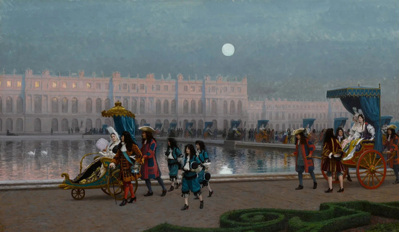 Stroll of the Court in the Gardens of Versailles - Jean-Léon Gérôme
