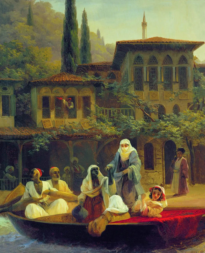 Boat promenade by Kumkapi in Constantinople - Ivan Aïvazovski