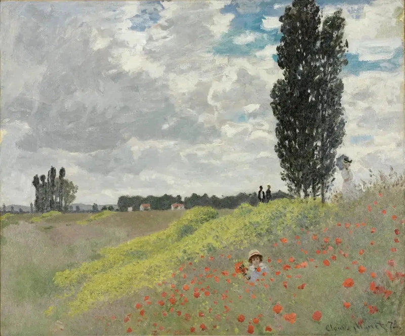 The Walk in the Prairies in Argenteuil W276 - Claude Monet