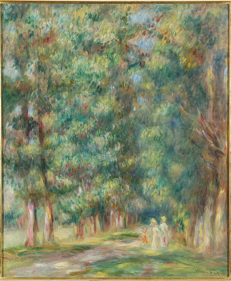 Stroll, Underbrush - Pierre-Auguste Renoir