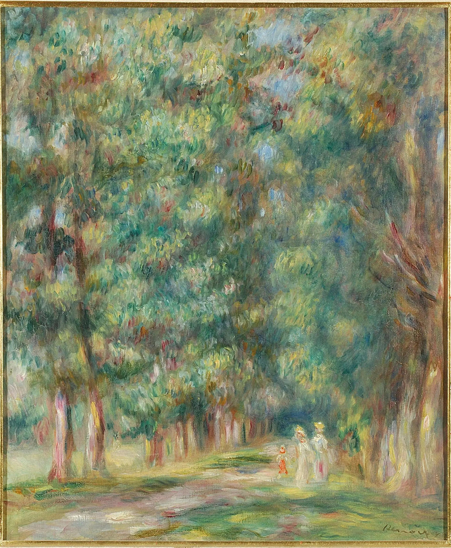 Stroll, Underbrush - Pierre-Auguste Renoir