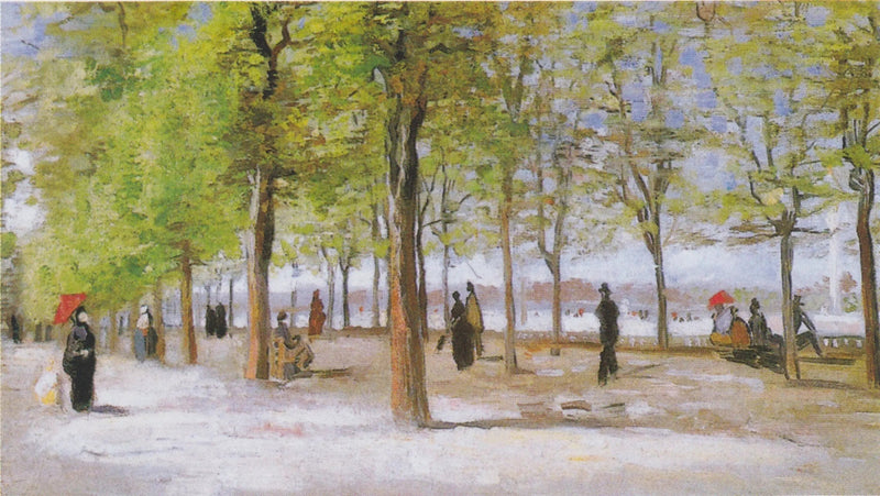 Strollers in the Luxembourg Garden - Vincent van Gogh
