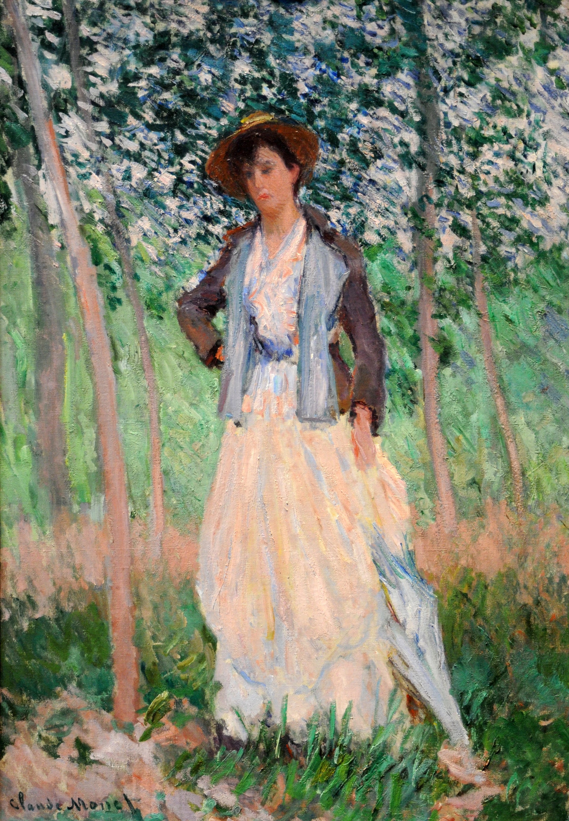 La Promeneuse, Suzanne Hoschedé W1133 par Claude Monet, Metropolitan Museum of Art