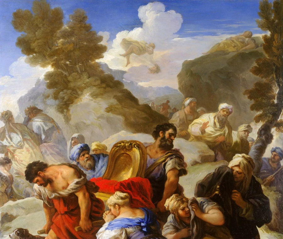 Psyche Exposed on a Rock - Luca Giordano