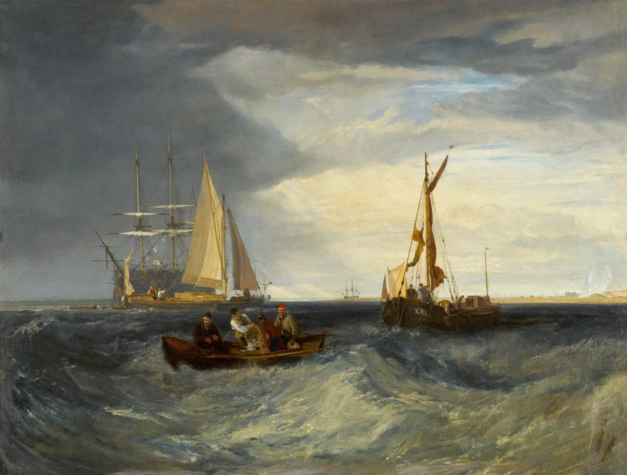 Purfleet et la côte d'Essex vues depuis Long Reach - J. M. W. Turner