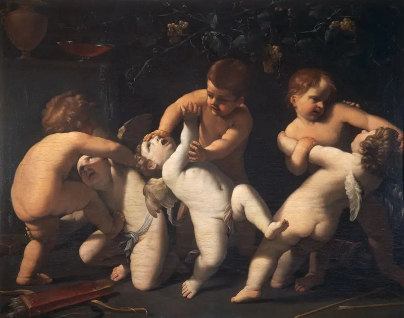 Fighting Putti - Guido Reni