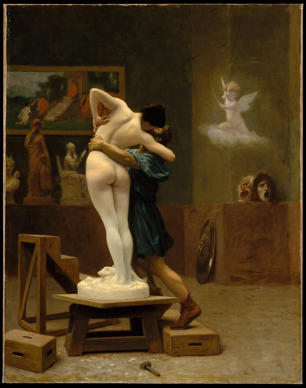Pygmalion et Galatée - Jean-Léon Gérôme image 1 reproduction artisanale de tableau