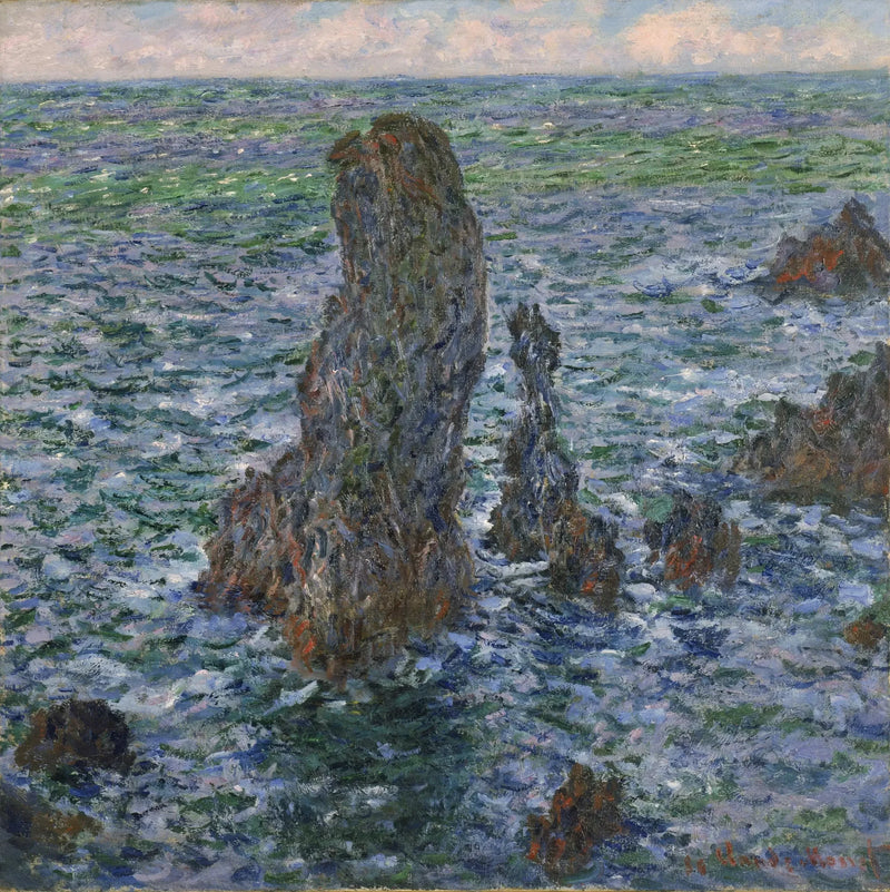 The Pyramids of Port-Coton W1087 - Claude Monet