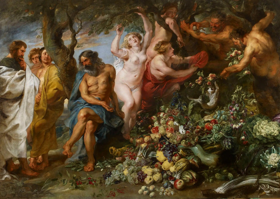 Pythagoras advocating vegetarianism - Peter Paul Rubens