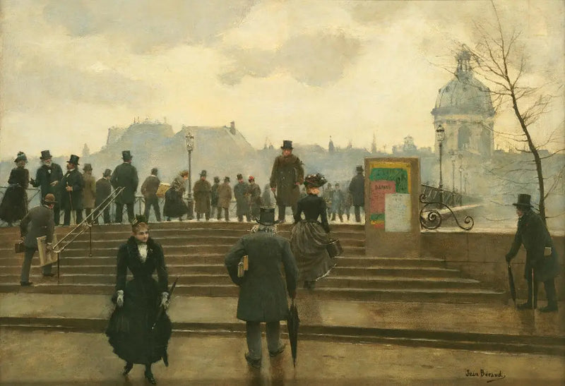 Quai de la Seine at the Pont des Arts in Paris - Jean Béraud
